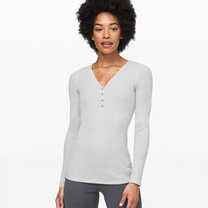 Lululemon Close Call Henley Long Sleeve